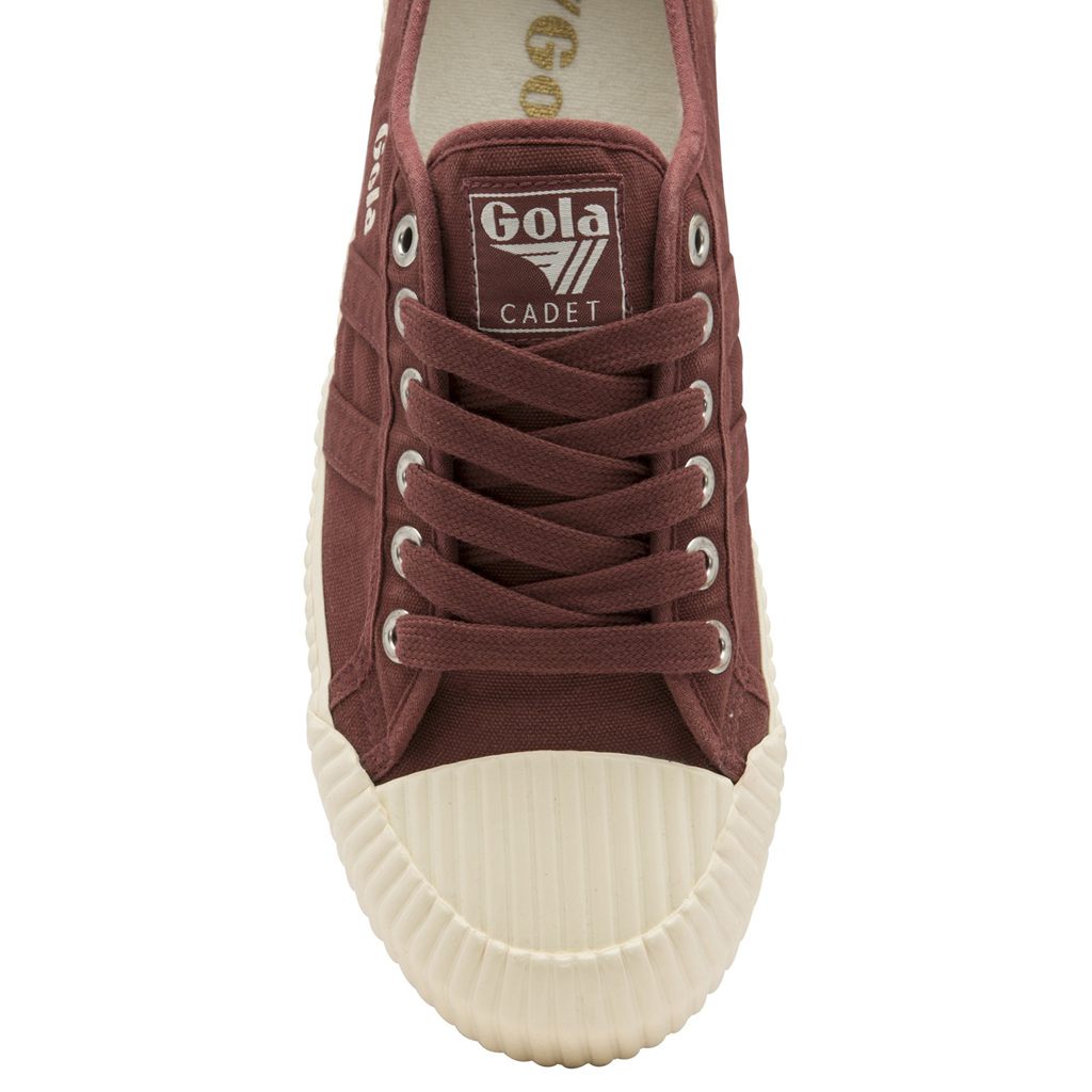 Gola Classics Cadet Plimsoll Shoes Bordeaux Wit Nederland | 976-NMAVWK
