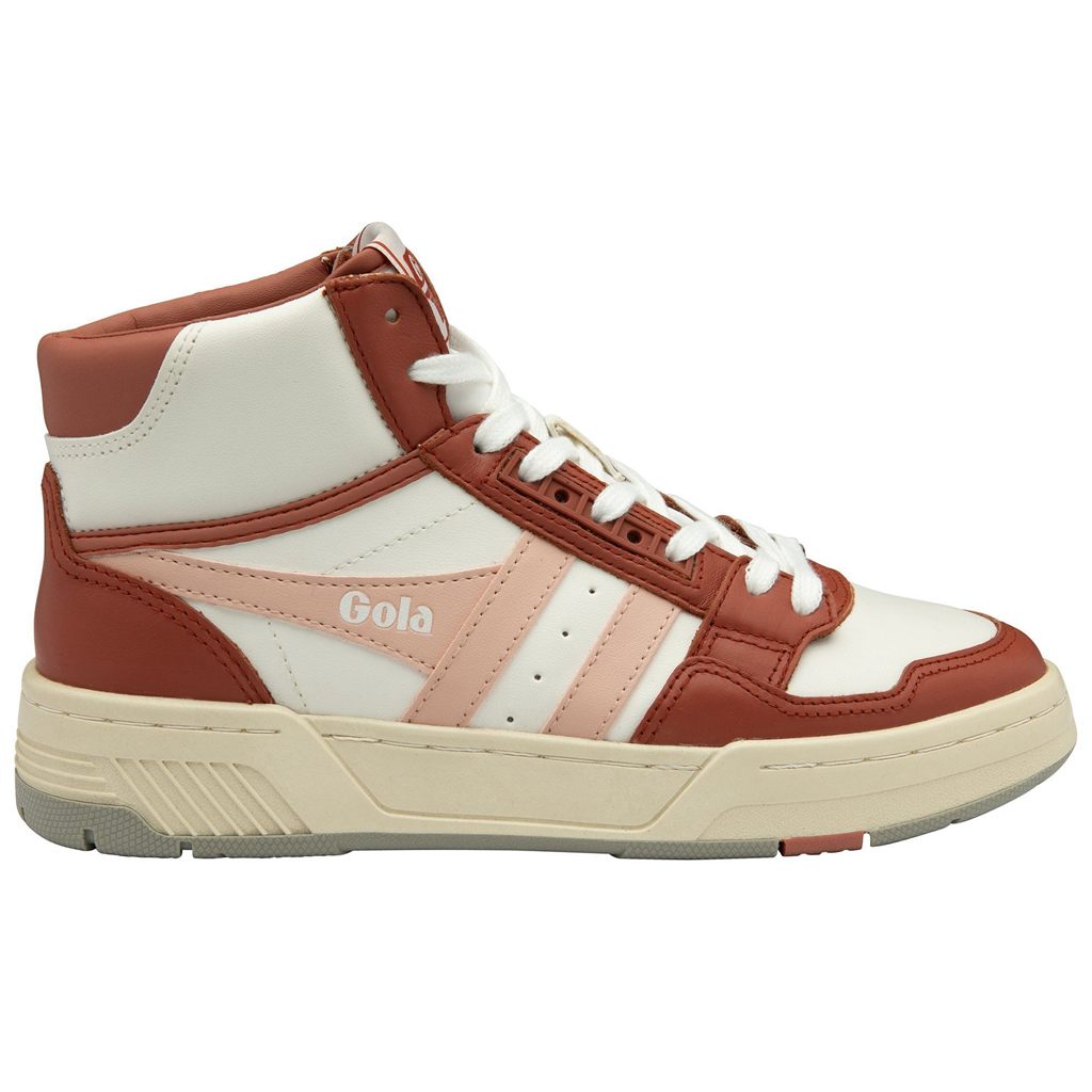 Gola Classics Challenge High Sneakers Wit Oranje Roze Nederland | 891-LQZYSJ