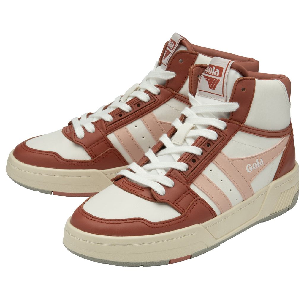 Gola Classics Challenge High Sneakers Wit Oranje Roze Nederland | 891-LQZYSJ