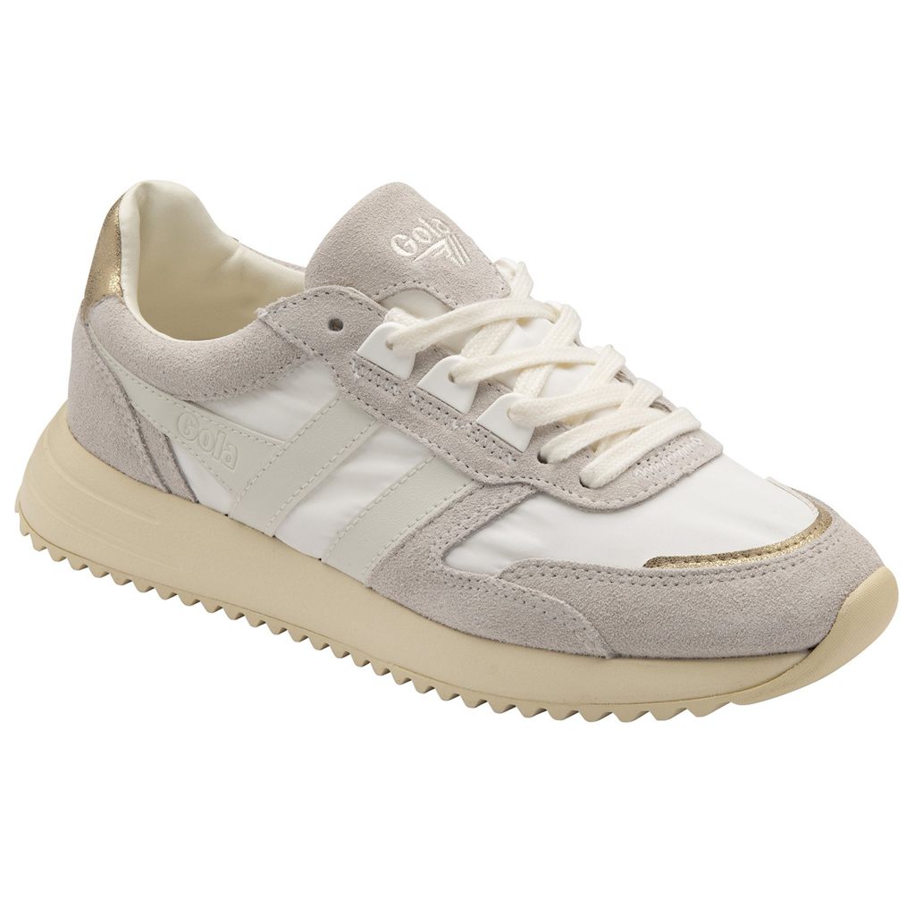 Gola Classics Chicago Glimmer Sneakers Wit Goud Nederland | 459-FMZQVN