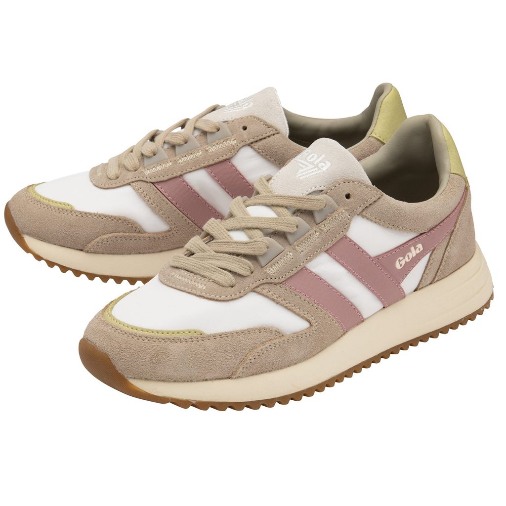 Gola Classics Chicago Sneakers Wit Grijs Roze Nederland | 754-CIPJMZ