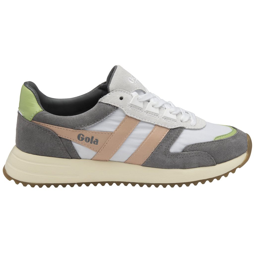 Gola Classics Chicago Sneakers Wit Roze Groen Nederland | 619-LNVHDJ