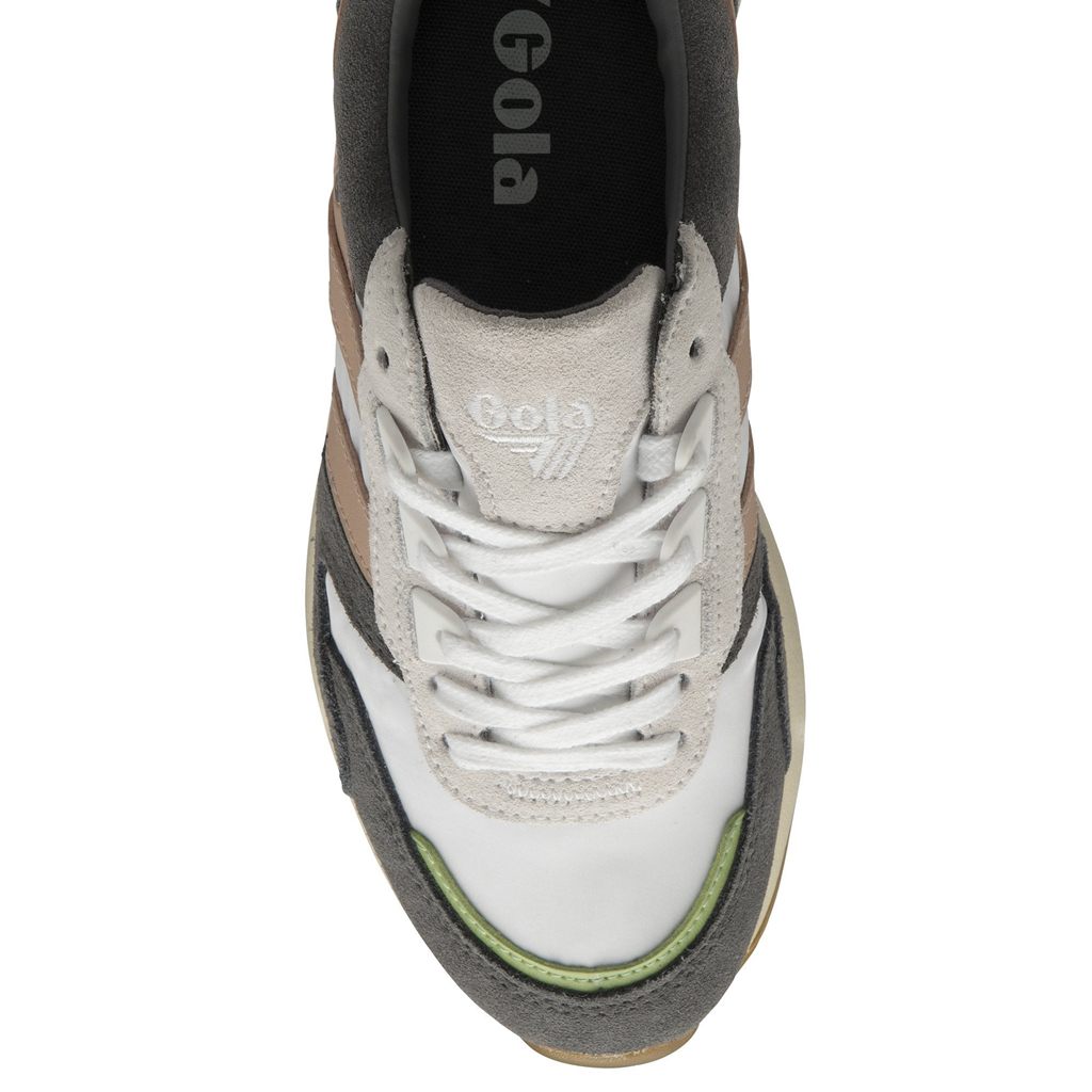Gola Classics Chicago Sneakers Wit Roze Groen Nederland | 619-LNVHDJ