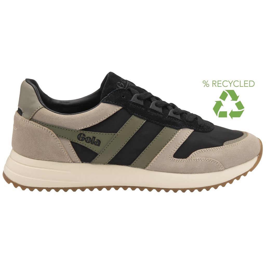 Gola Classics Chicago Sneakers Zwart Grijs Khaki Nederland | 986-FAIGXK