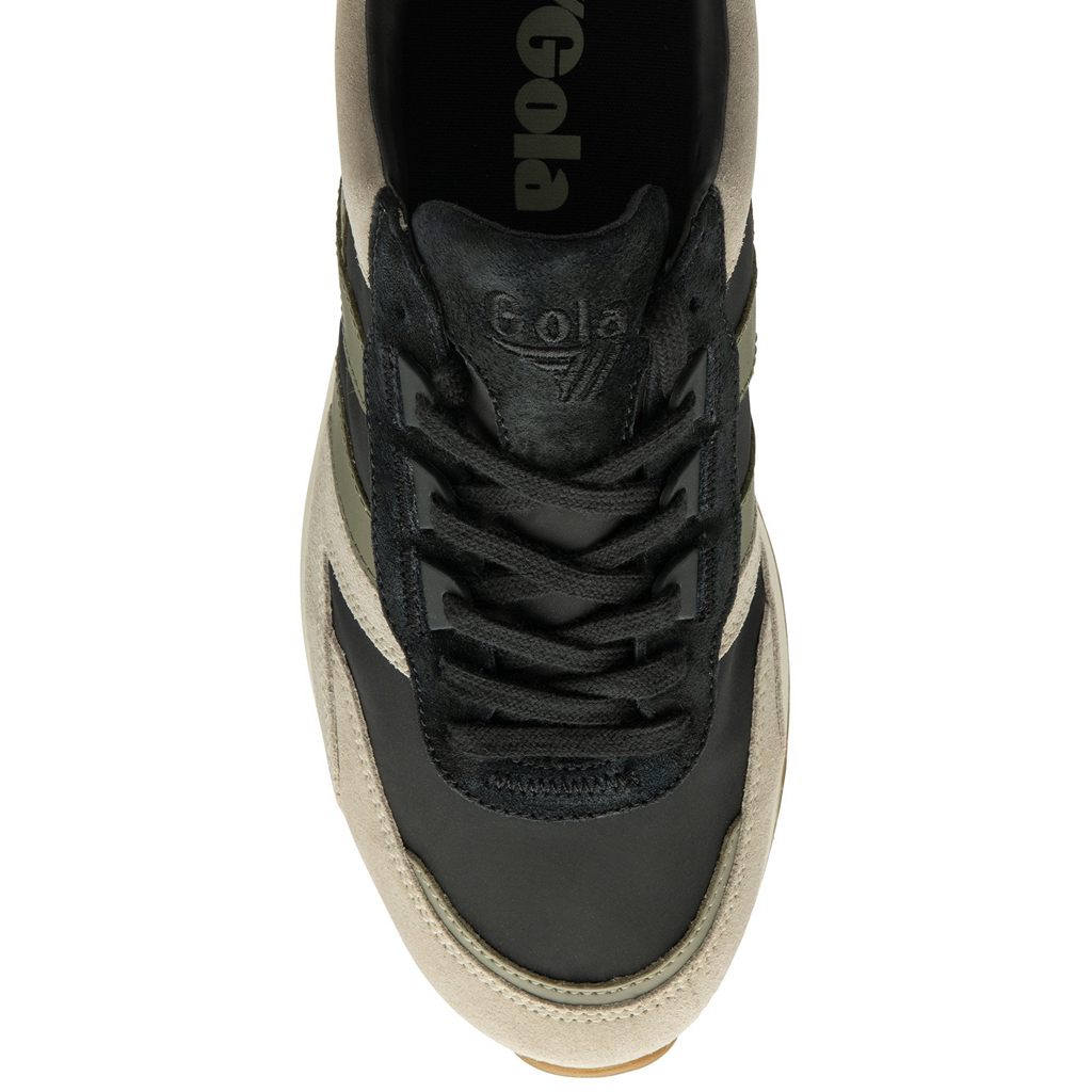 Gola Classics Chicago Sneakers Zwart Grijs Khaki Nederland | 986-FAIGXK
