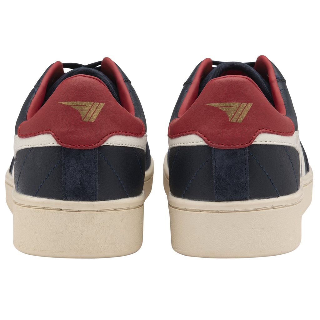 Gola Classics Contact Leather Sneakers Donkerblauw Wit Dieprood Nederland | 234-AFXTYQ