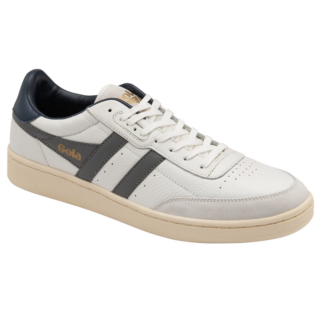 Gola Classics Contact Leather Sneakers Wit Donkerblauw Nederland | 067-JNGMBA