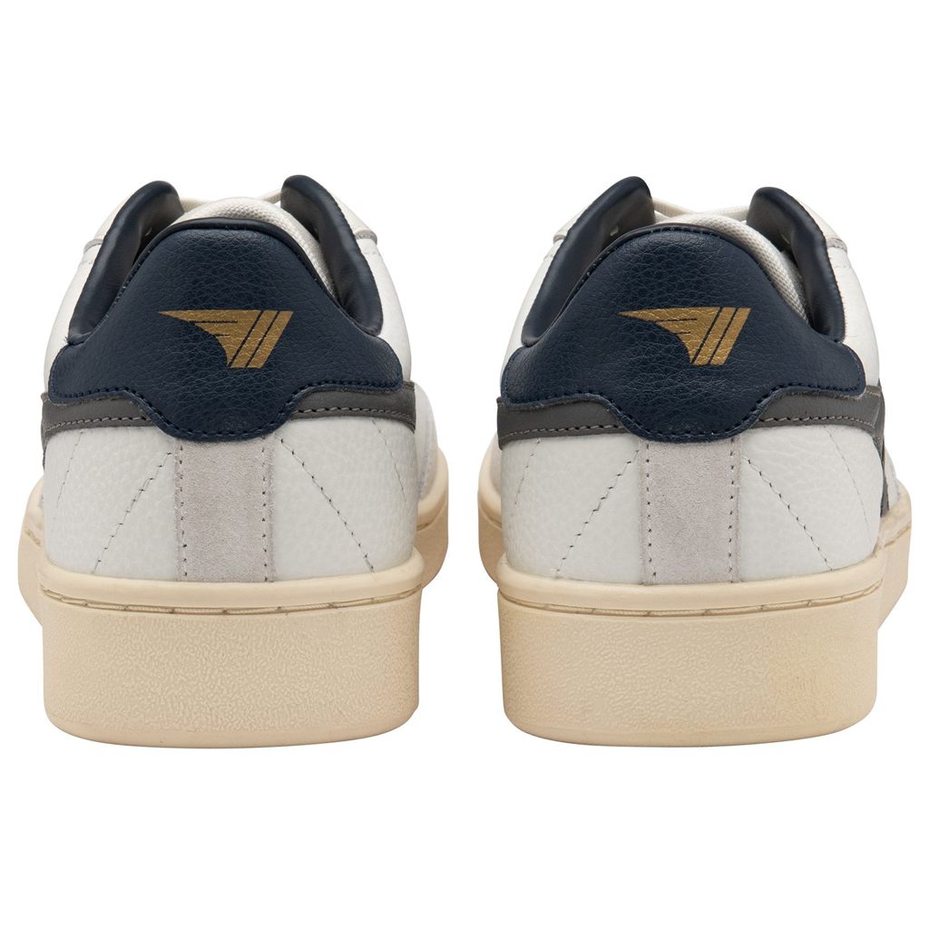 Gola Classics Contact Leather Sneakers Wit Donkerblauw Nederland | 067-JNGMBA