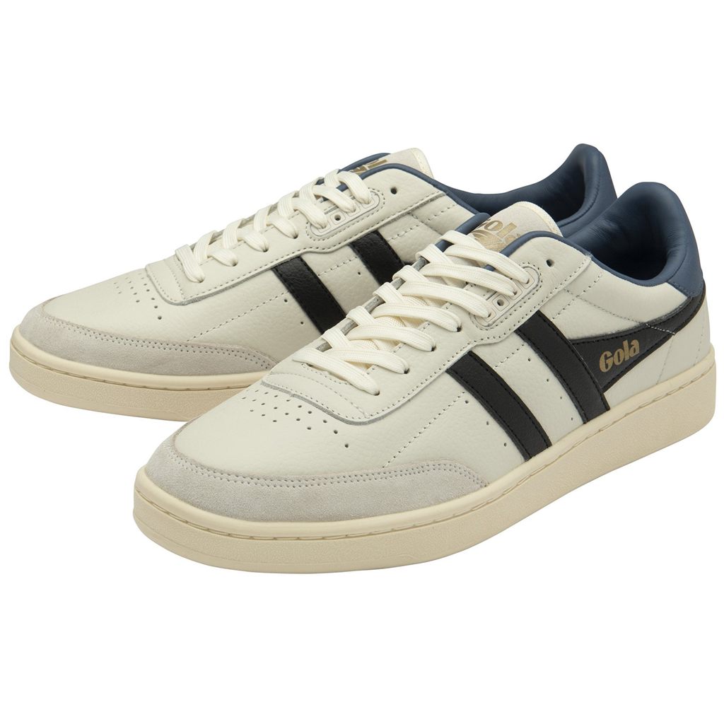 Gola Classics Contact Leather Sneakers Wit Zwart Nederland | 167-GXNZPJ