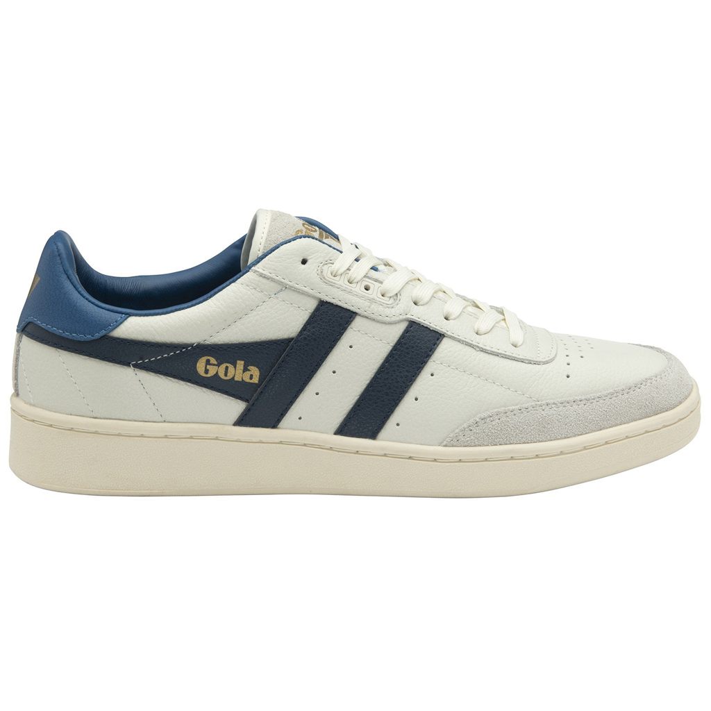 Gola Classics Contact Leather Sneakers Wit Donkerblauw Blauw Nederland | 386-EFZGQC