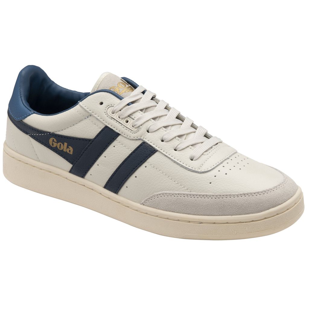 Gola Classics Contact Leather Sneakers Wit Donkerblauw Blauw Nederland | 386-EFZGQC