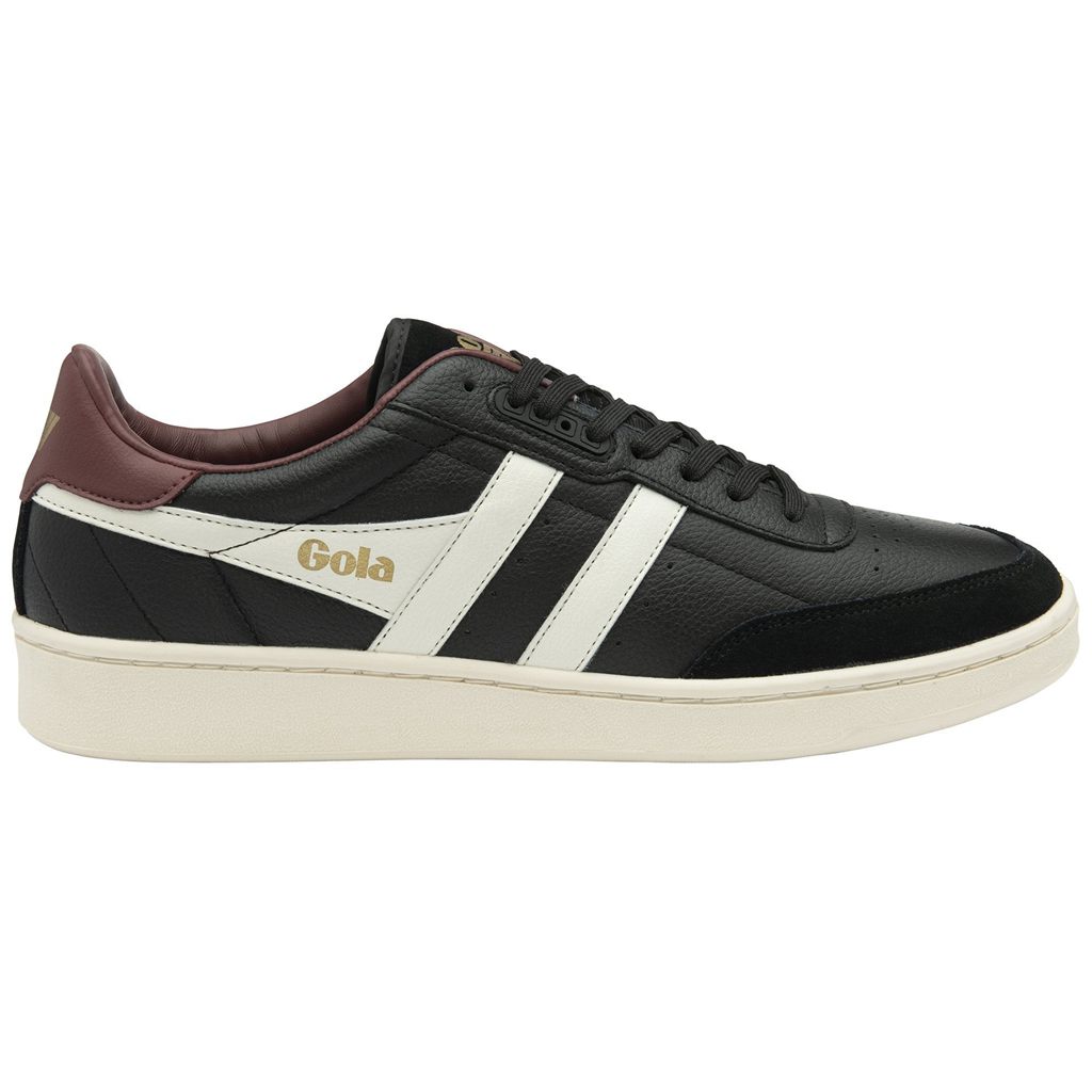 Gola Classics Contact Leather Sneakers Zwart Wit Bordeaux Nederland | 910-ZAIMRP