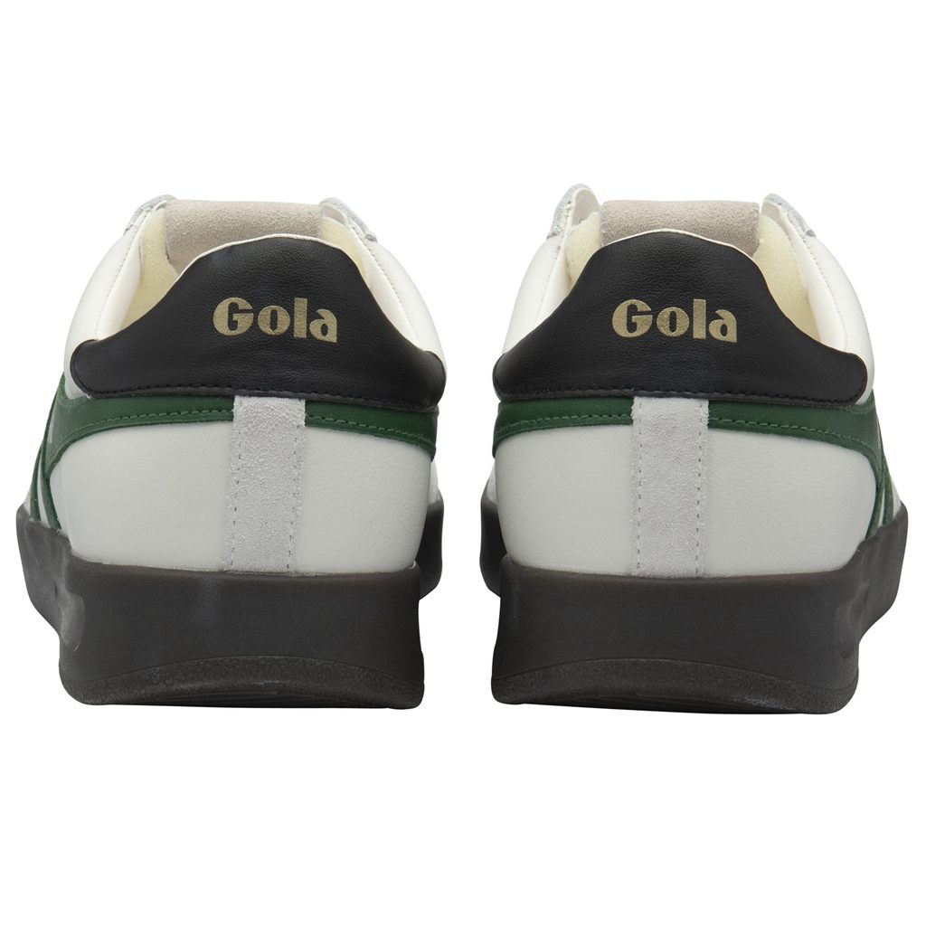 Gola Classics Cyclone Leather Sneakers Wit Zwart Donker Nederland | 603-LJYDZN
