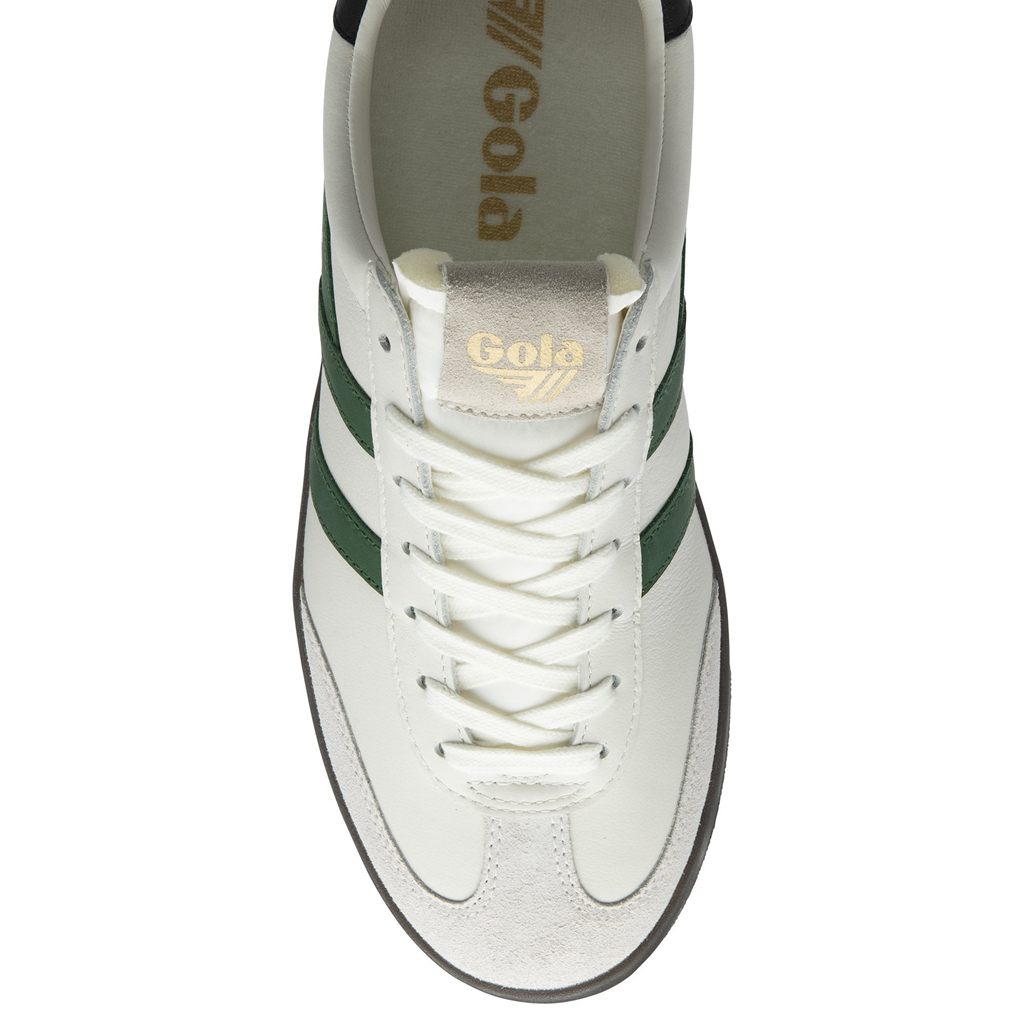 Gola Classics Cyclone Leather Sneakers Wit Zwart Donker Nederland | 603-LJYDZN