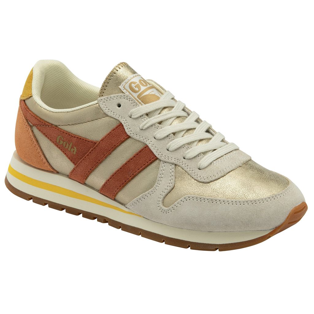 Gola Classics Daytona Blaze Sneakers Goud Oranje Nederland | 349-ZLGEJI