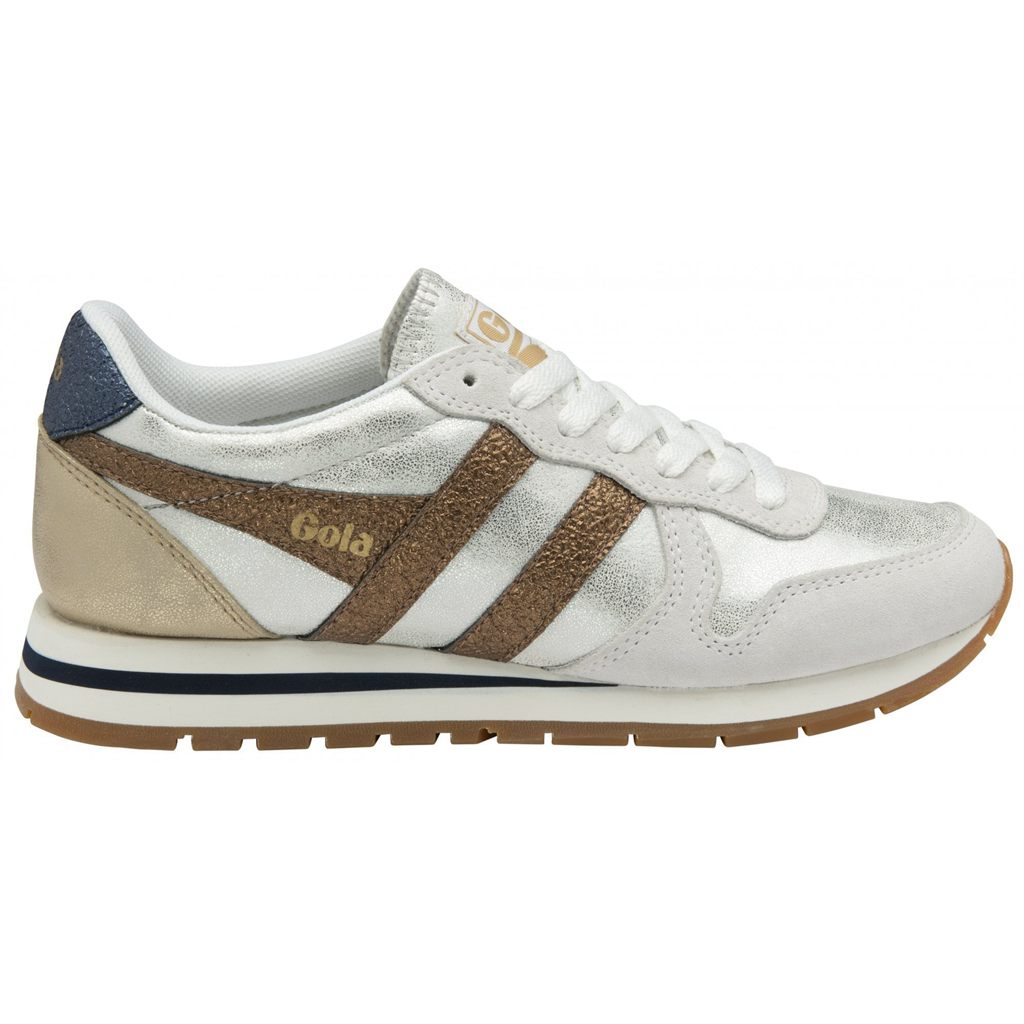 Gola Classics Daytona Blaze Sneakers Wit Koper Donkerblauw Nederland | 941-LNGQEK