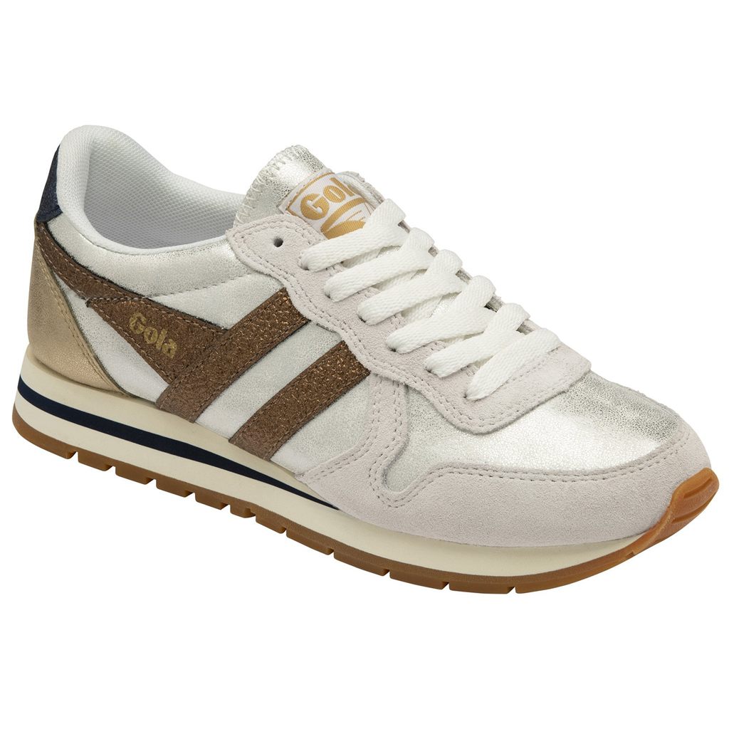 Gola Classics Daytona Blaze Sneakers Wit Koper Donkerblauw Nederland | 941-LNGQEK