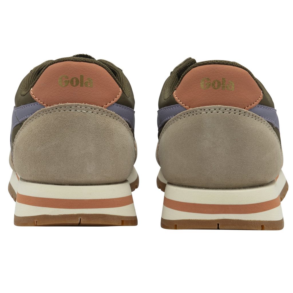 Gola Classics Daytona Chute Sneakers Khaki Lavendel Nederland | 576-ZKWIPD