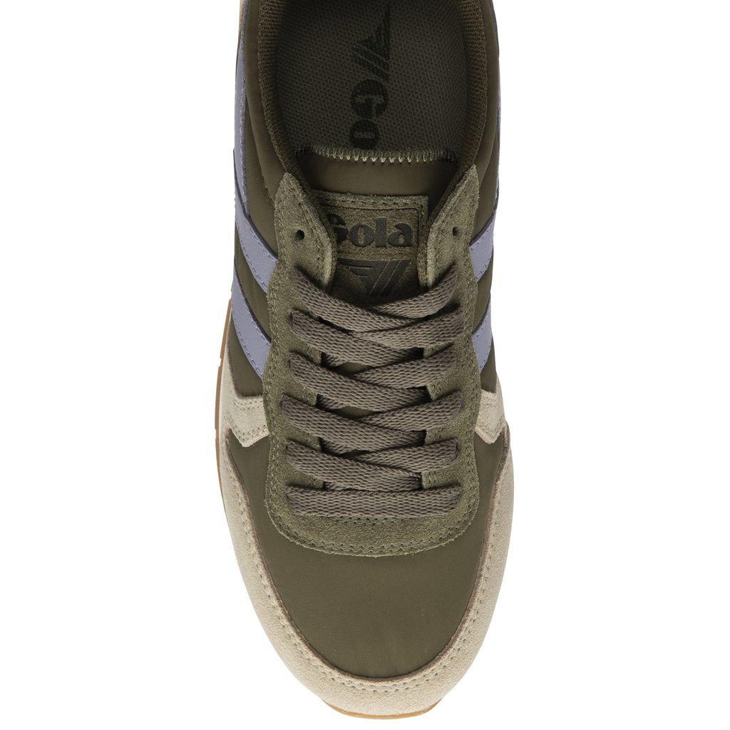 Gola Classics Daytona Chute Sneakers Khaki Lavendel Nederland | 576-ZKWIPD