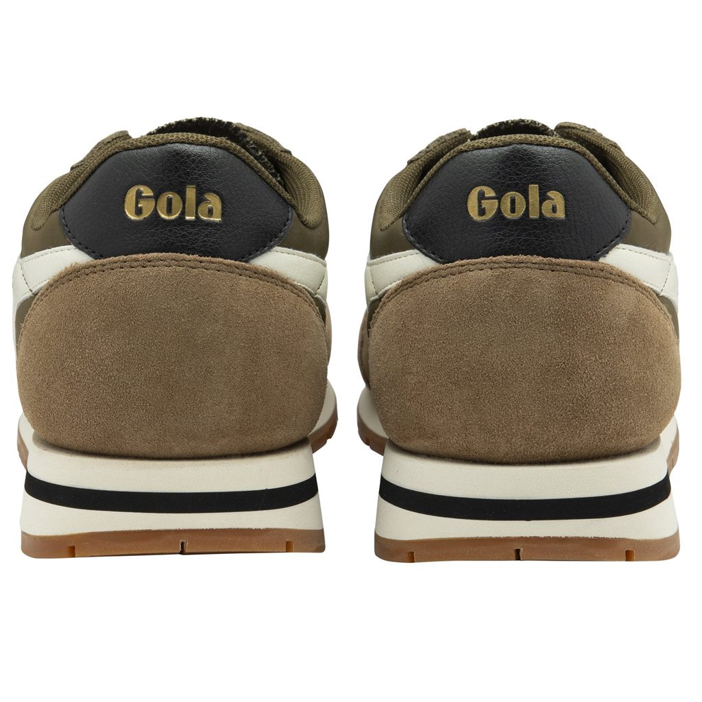 Gola Classics Daytona Chute Sneakers Khaki Wit Nederland | 592-CARZTQ