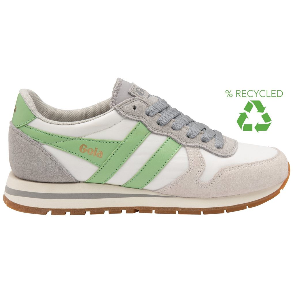 Gola Classics Daytona Chute Sneakers Wit Lichtgrijs Groen Nederland | 430-GVBMIO