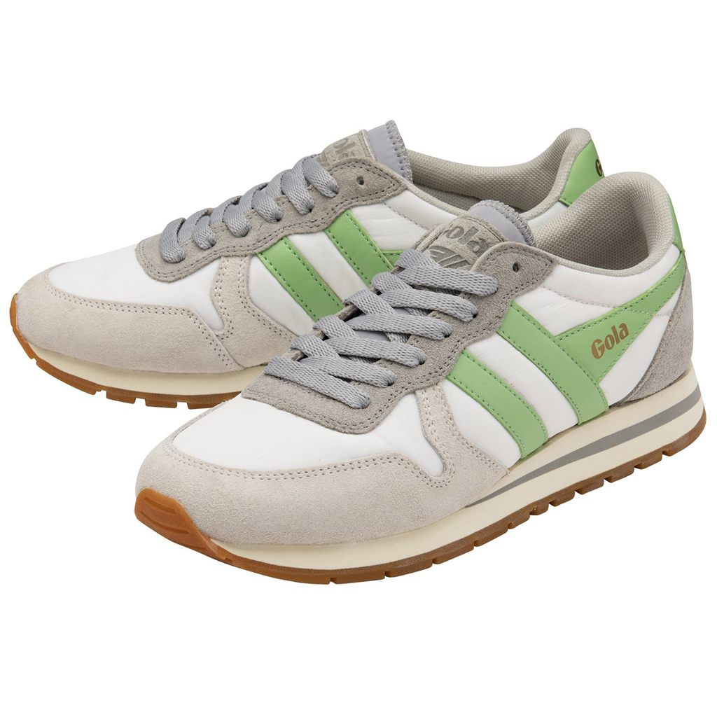 Gola Classics Daytona Chute Sneakers Wit Lichtgrijs Groen Nederland | 430-GVBMIO