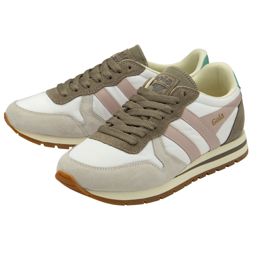 Gola Classics Daytona Chute Sneakers Wit Roze Nederland | 142-QDOPKH