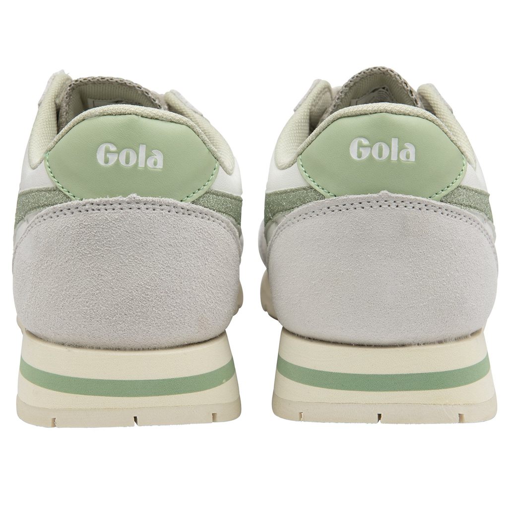 Gola Classics Daytona Glitter Sneakers Wit Lichtgroen Nederland | 407-YKNIBW