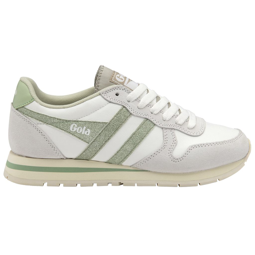 Gola Classics Daytona Glitter Sneakers Wit Lichtgroen Nederland | 407-YKNIBW