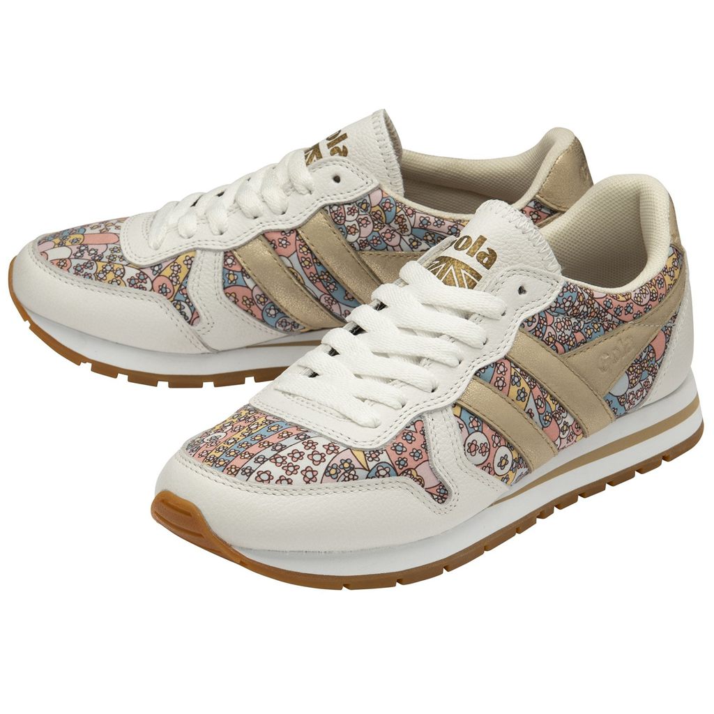 Gola Classics Daytona LBTY CP Sneakers Wit Goud Nederland | 102-YIEQLX