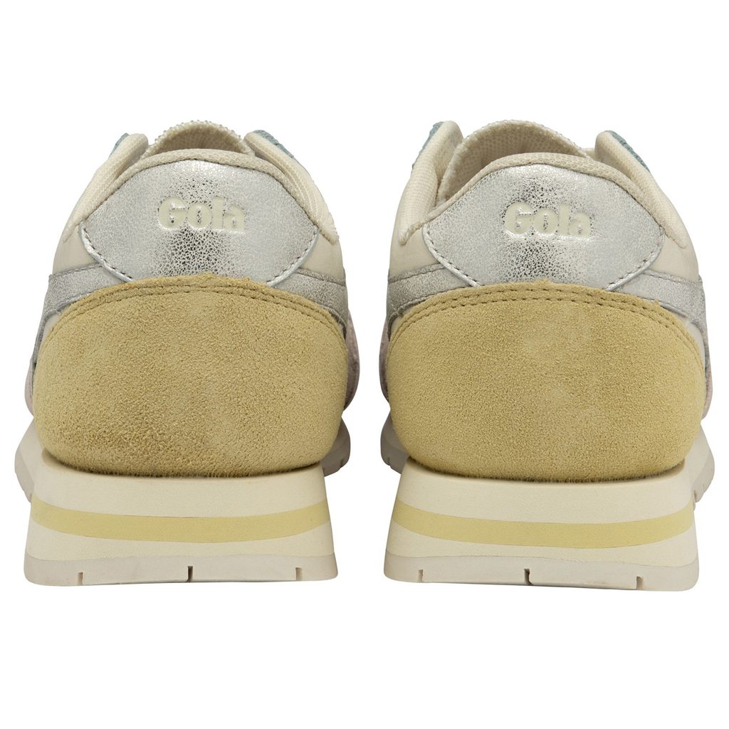 Gola Classics Daytona Quadrant Sneakers Wit Zilver Citroen Nederland | 507-ESXDPW