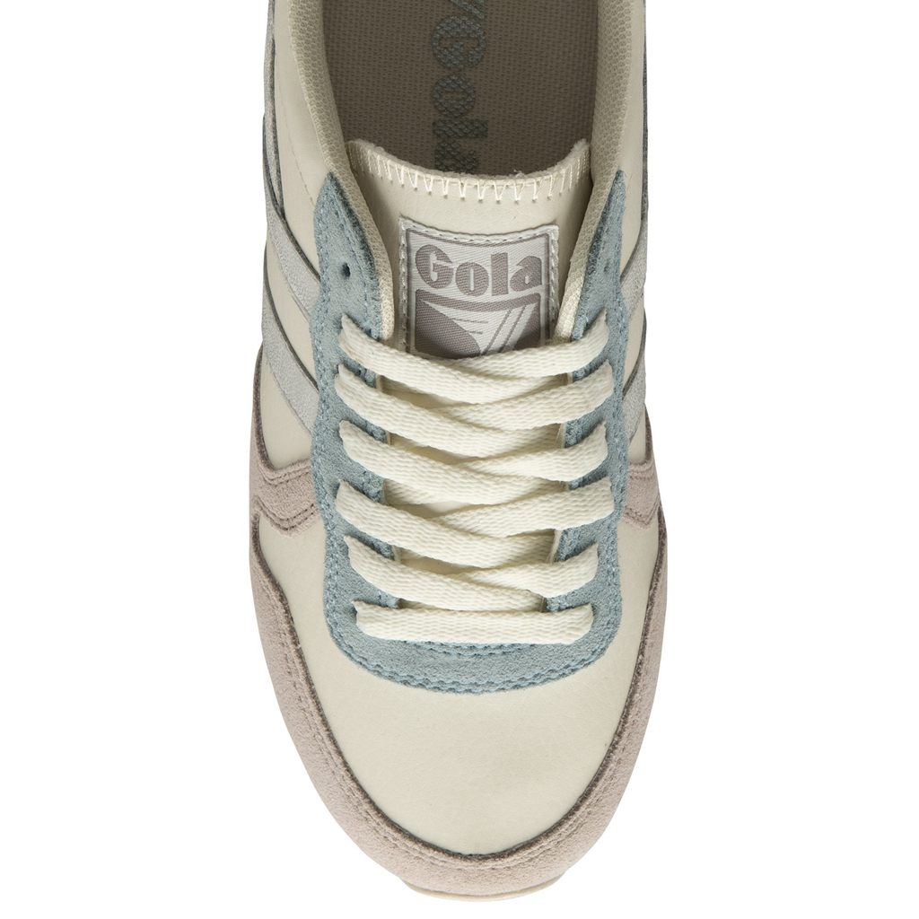 Gola Classics Daytona Quadrant Sneakers Wit Zilver Citroen Nederland | 507-ESXDPW