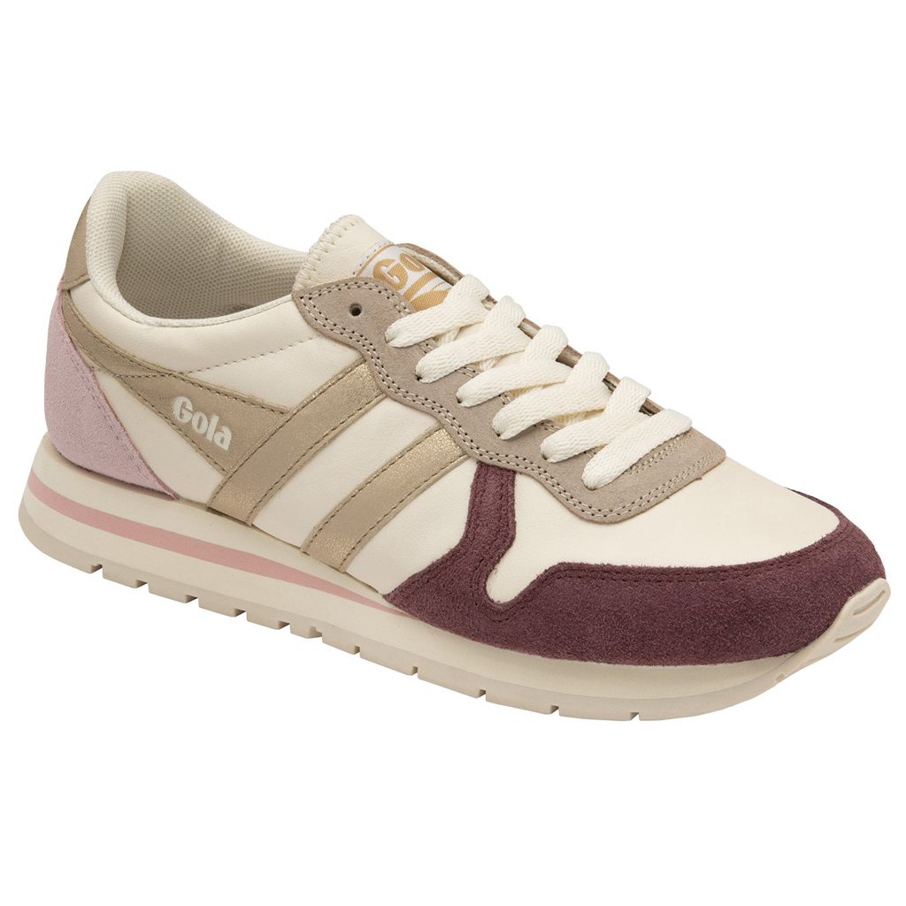 Gola Classics Daytona Quadrant Sneakers Wit Goud Roze Nederland | 235-RYMTFE