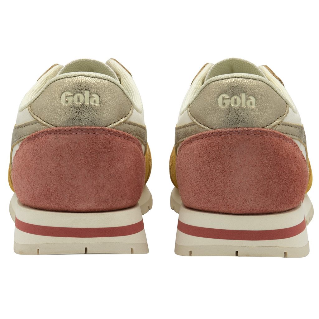 Gola Classics Daytona Quadrant Sneakers Wit Goud Nederland | 701-BRSNTL