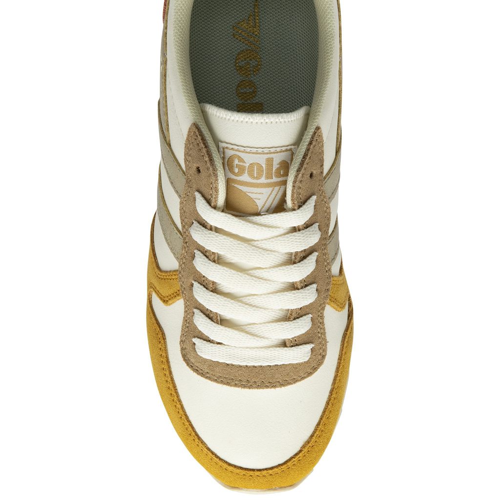 Gola Classics Daytona Quadrant Sneakers Wit Goud Nederland | 701-BRSNTL