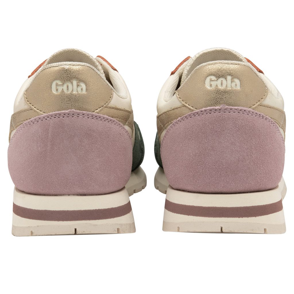 Gola Classics Daytona Quadrant Sneakers Wit Goud Roze Nederland | 529-EQGFLH