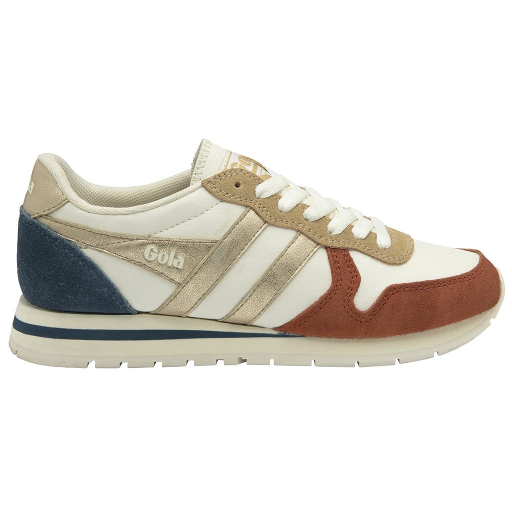 Gola Classics Daytona Quadrant Sneakers Wit Oranje Goud Nederland | 876-IVTHPF