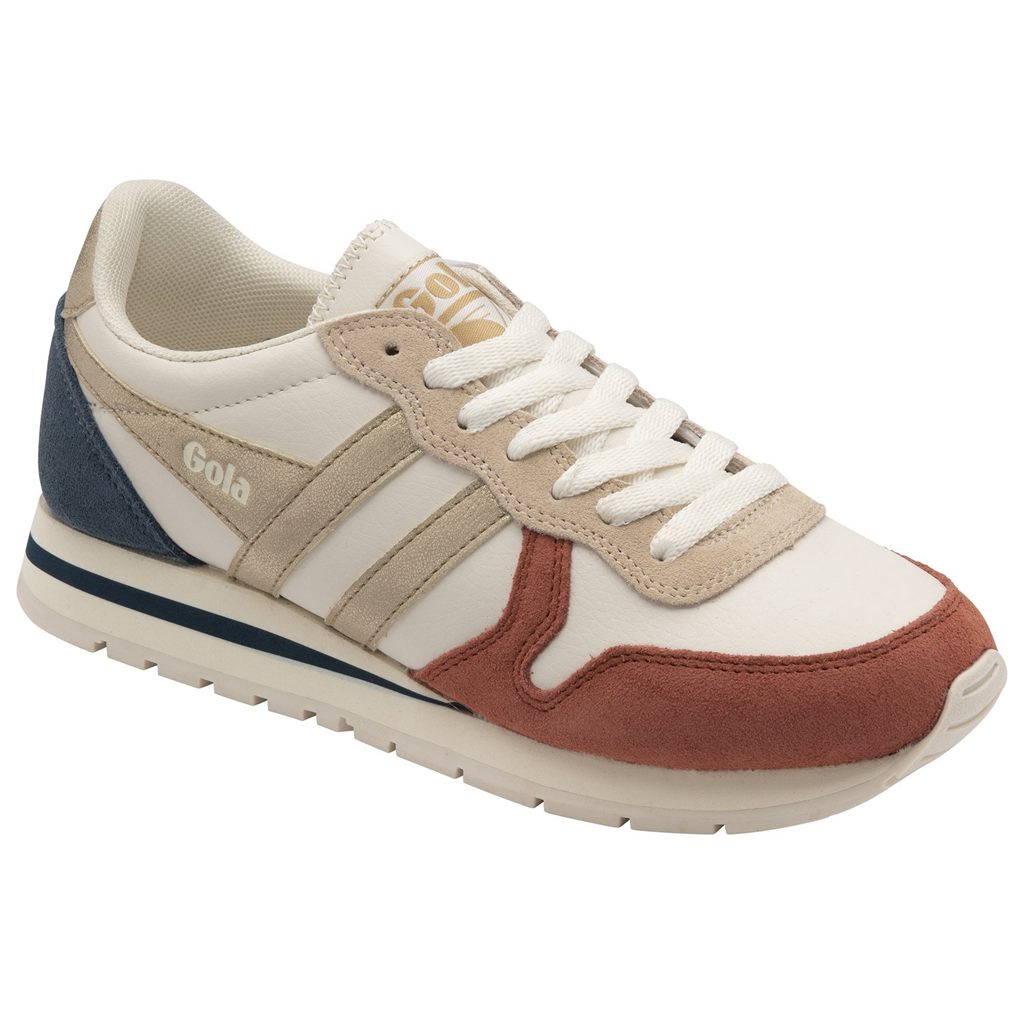 Gola Classics Daytona Quadrant Sneakers Wit Oranje Goud Nederland | 876-IVTHPF
