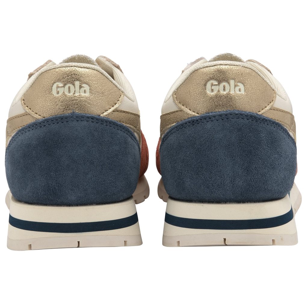Gola Classics Daytona Quadrant Sneakers Wit Oranje Goud Nederland | 876-IVTHPF
