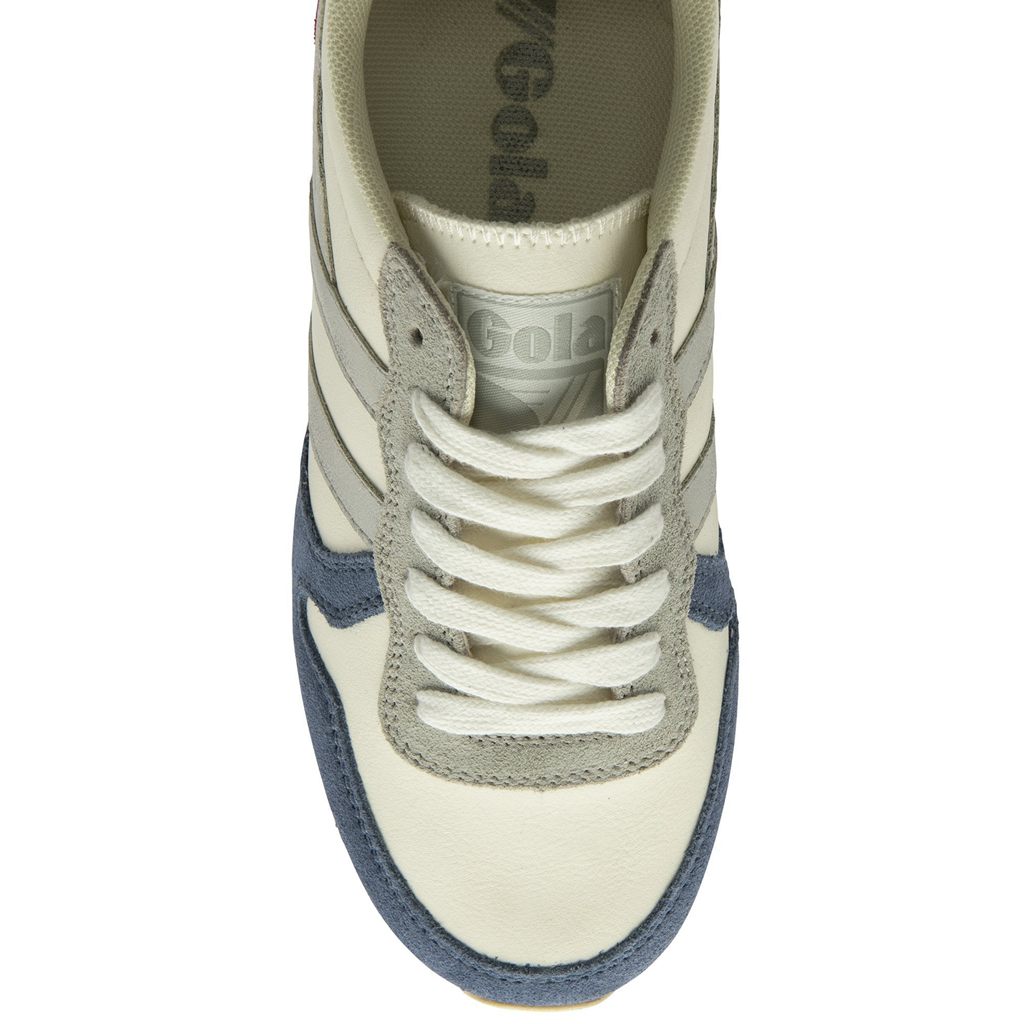 Gola Classics Daytona Quadrant Sneakers Wit Zilver Dieprood Nederland | 795-HDLKOZ