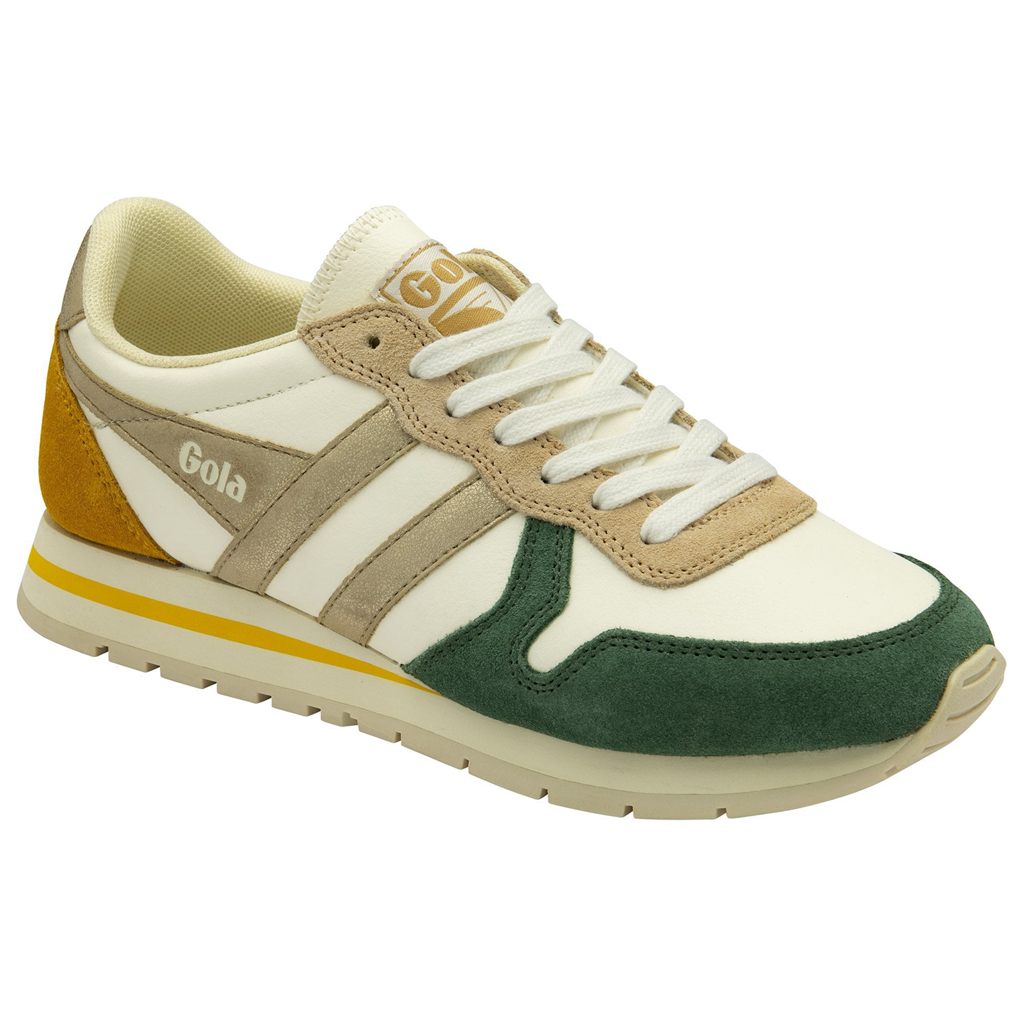 Gola Classics Daytona Quadrant Sneakers Wit Goud Nederland | 536-PMRZKI
