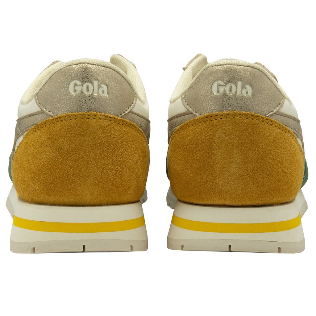 Gola Classics Daytona Quadrant Sneakers Wit Goud Nederland | 536-PMRZKI
