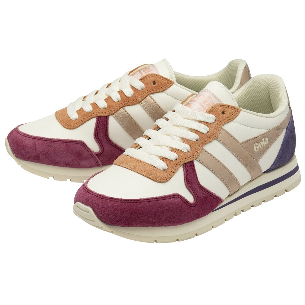 Gola Classics Daytona Quadrant Sneakers Wit Roze Goud Nederland | 947-BPALIG