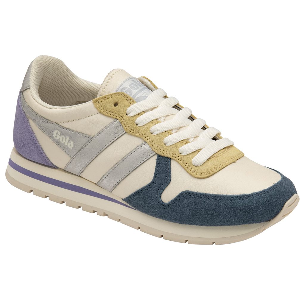 Gola Classics Daytona Quadrant Sneakers Wit Zilver Lavendel Nederland | 731-TCJRHP