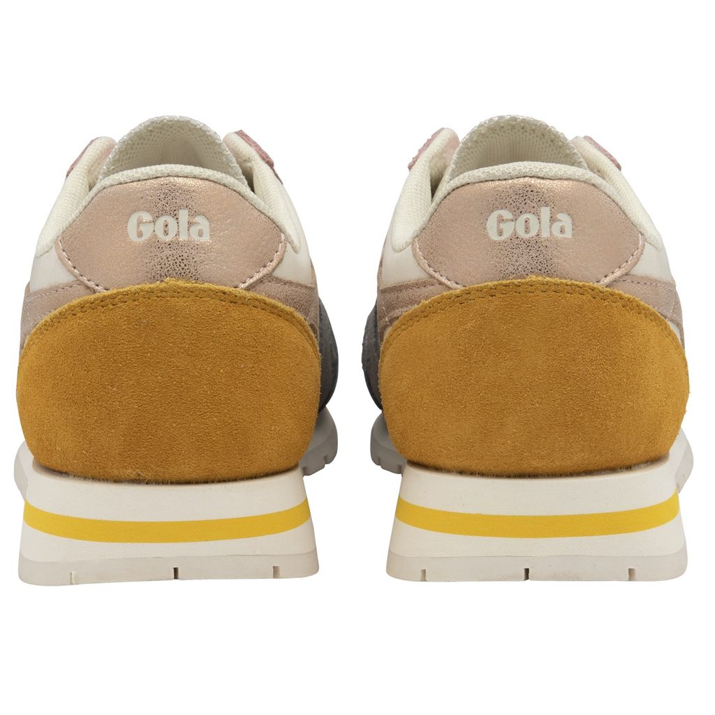 Gola Classics Daytona Quadrant Sneakers Wit Roze Goud Nederland | 584-JXLYTW