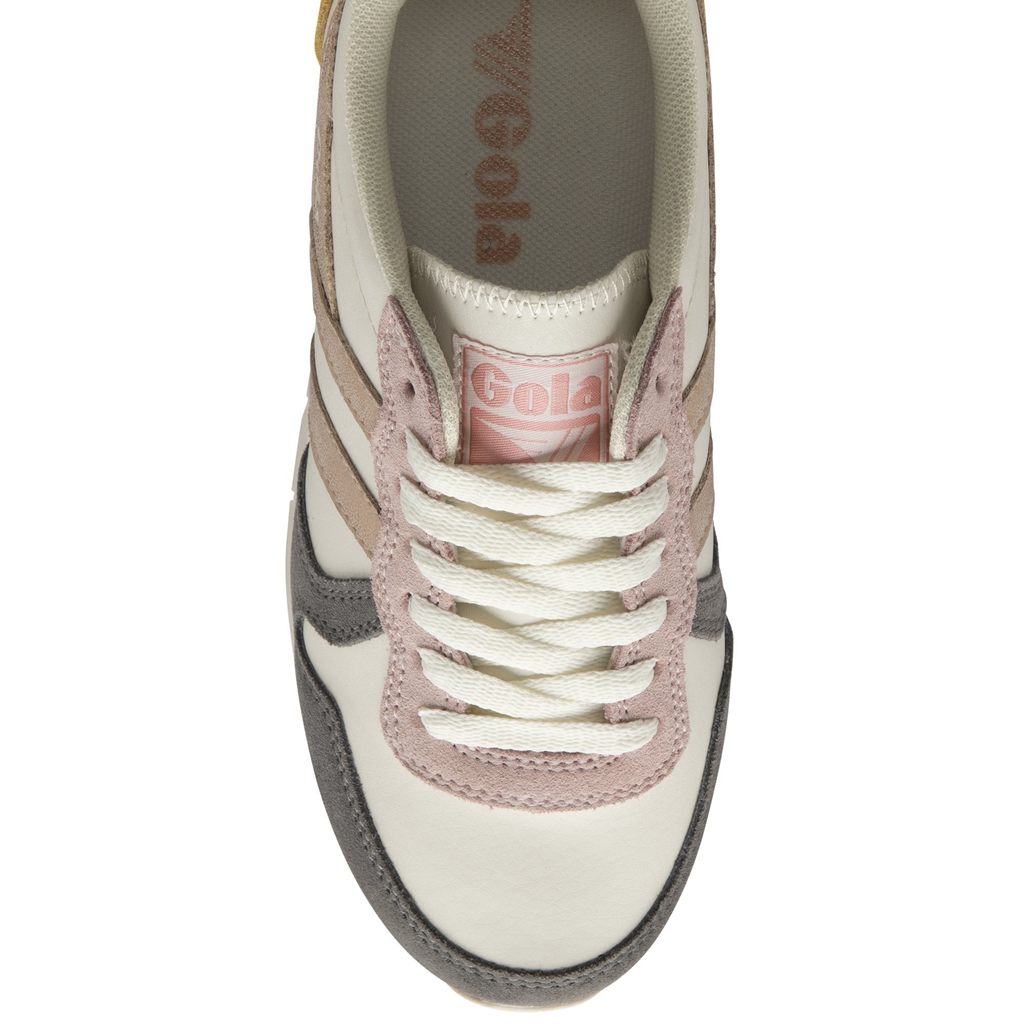 Gola Classics Daytona Quadrant Sneakers Wit Roze Goud Nederland | 584-JXLYTW