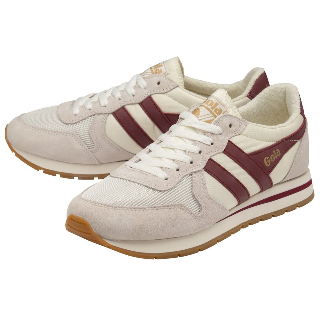 Gola Classics Daytona Sneakers Wit Dieprood Nederland | 691-UKAWSO