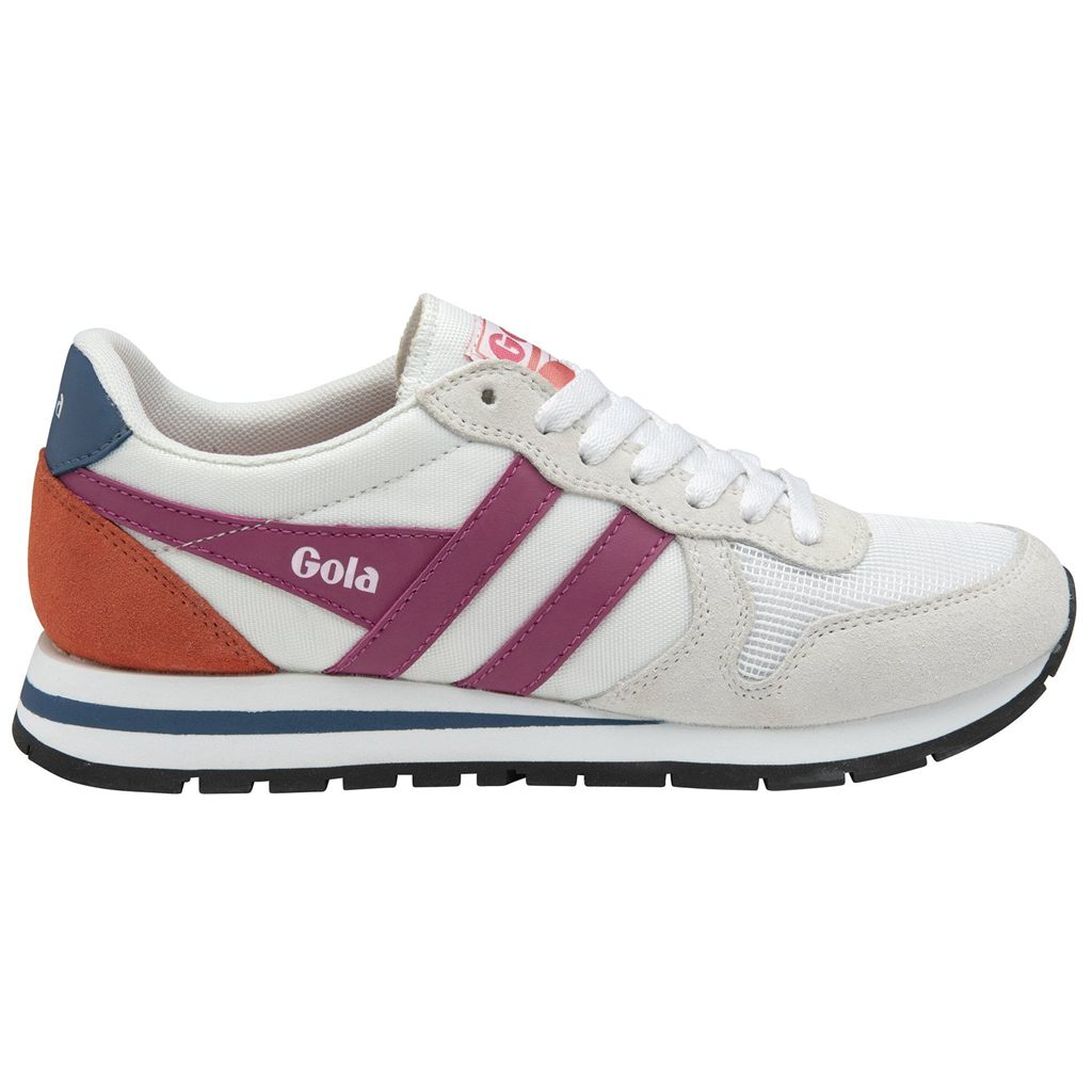 Gola Classics Daytona Sneakers Wit Fuchsie Blauw Nederland | 051-UJDINM