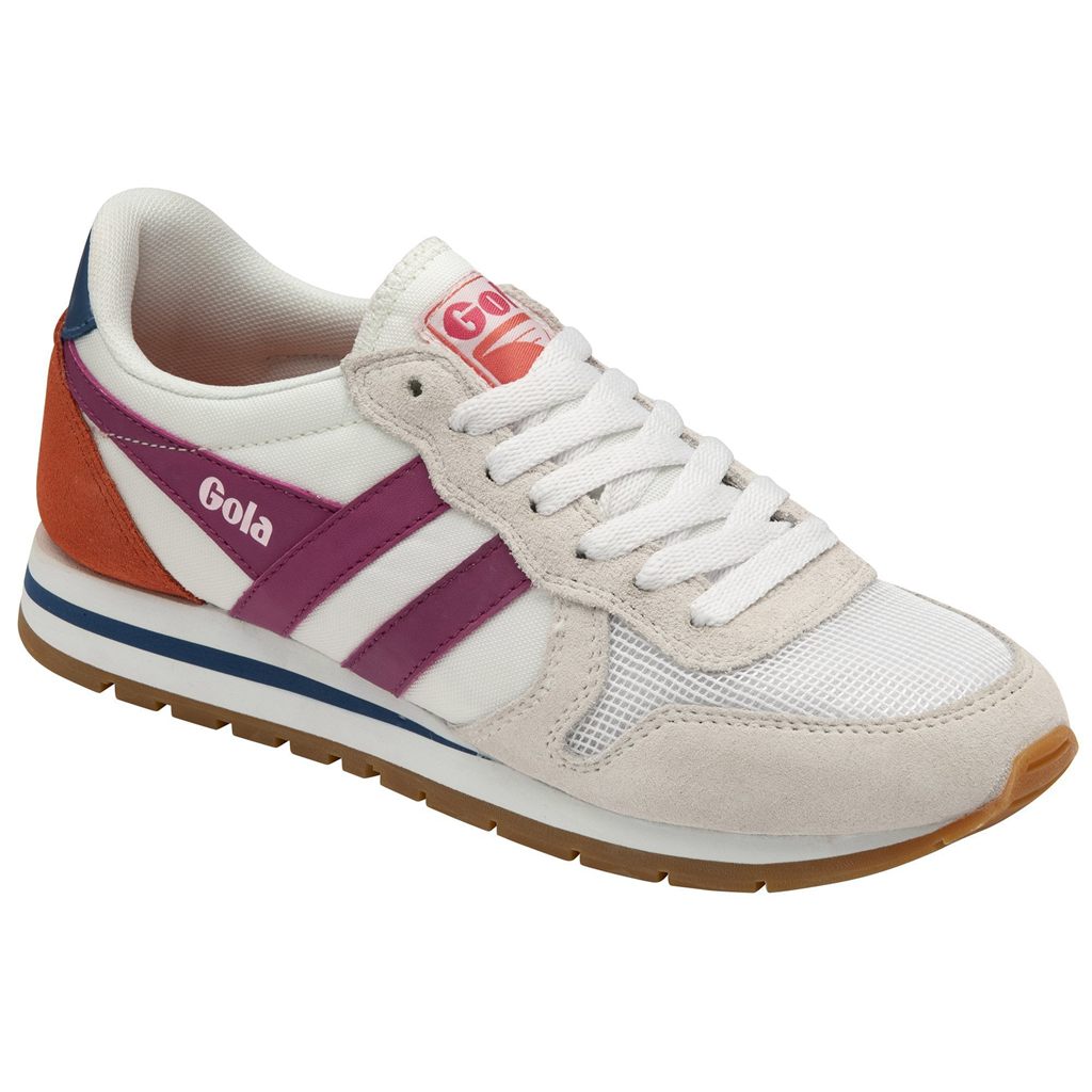 Gola Classics Daytona Sneakers Wit Fuchsie Blauw Nederland | 051-UJDINM