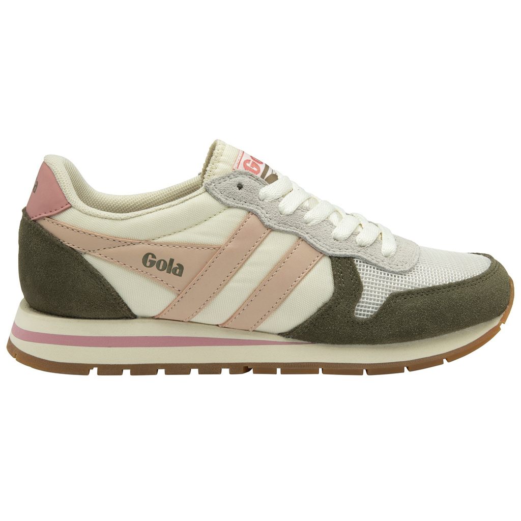 Gola Classics Daytona Sneakers Wit Khaki Roze Nederland | 412-YIOHFN